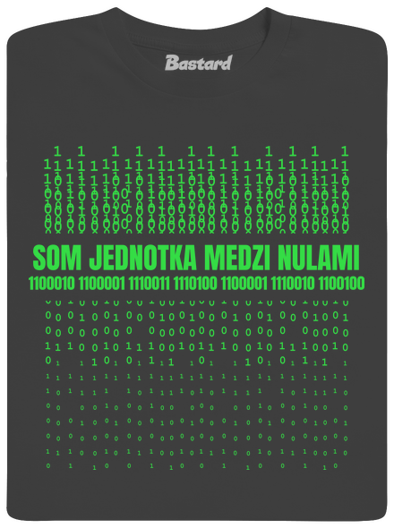 Jednotka medzi nulami pánske dlhý rukáv Dark Grey