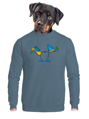 unisex mikina bez kapucne