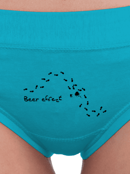 Beer effect! dámske nohavičky Turquoise