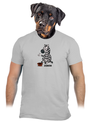 Zebrák pánske tričko Pacific Grey