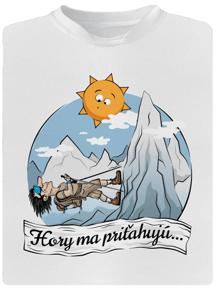 Hory ma priťahujú detské športové tričko White