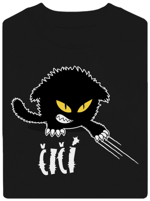 Čičina unisex mikina bez kapucne Black