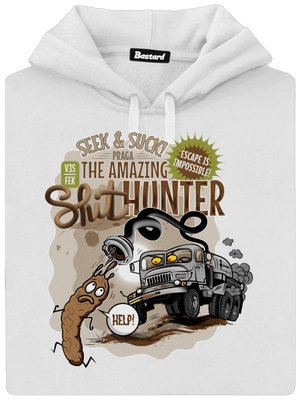 Shithunter dámska mikina klokanka White