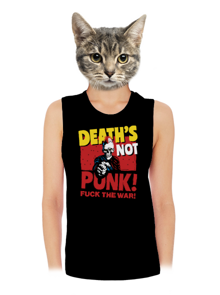 Death's not punk dámske tielko voľné Black