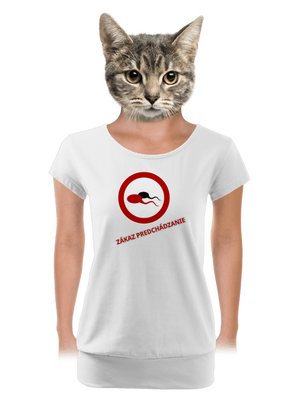 dámske tričko s lemom