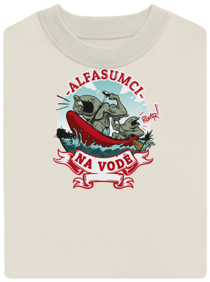 Alfasumci na vode unisex mikina bez kapucne Off White