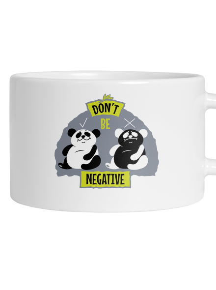 Don't be negative hrnček makronka White