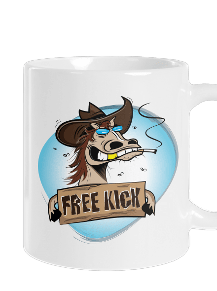 Free kick klasický hrnček White