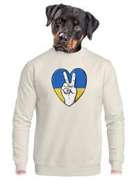 unisex mikina bez kapucne