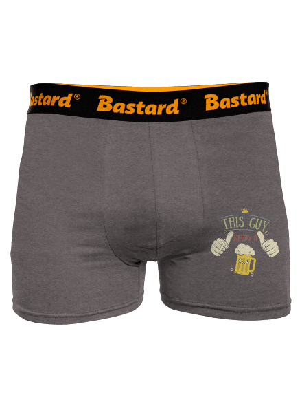 This guy needs a beer boxerky Gray Melange