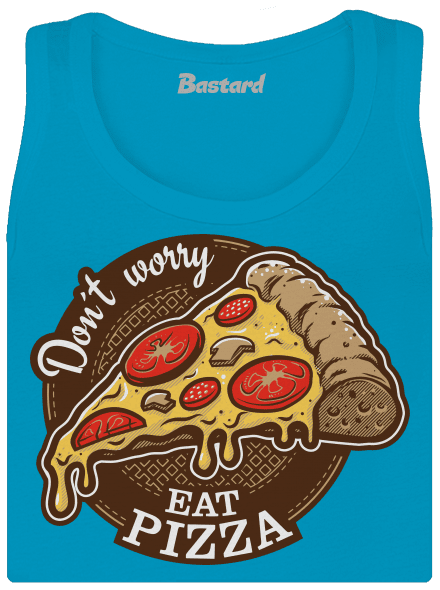 Pizza dámske tielko klasické Blue Atol