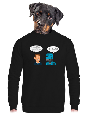 unisex mikina bez kapucne