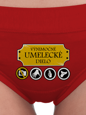 Umelecké dielo dámske nohavičky Red Mal