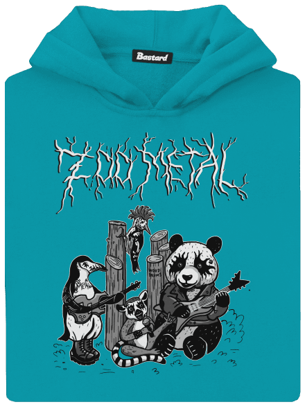 ZOO metal detská mikina klokanka Hawaiian Blue