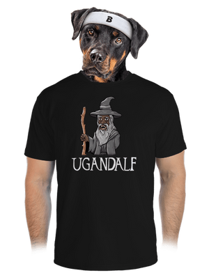 Ugandalf pánske športové tričko Black