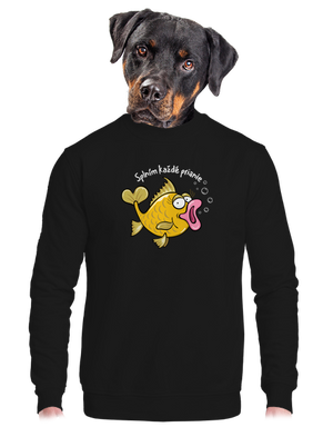 unisex mikina bez kapucne