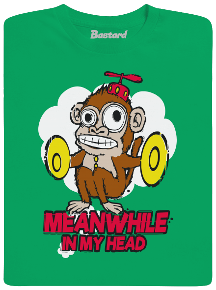 Monkey in my head detské tričko Kelly Green