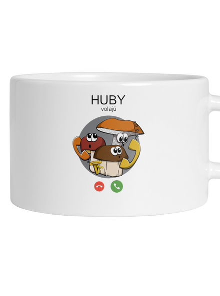 Huby volajú hrnček makronka White