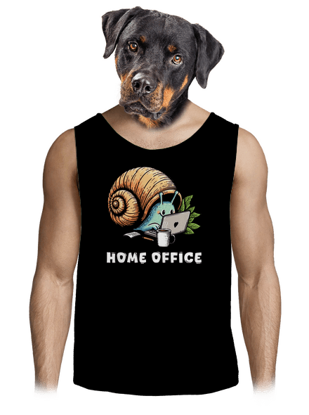 Slimákov home office pánske tielko Black