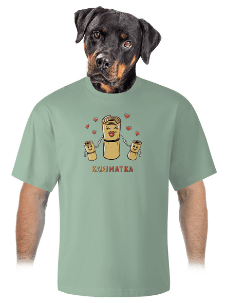 Karimatka unisex tričko oversized Sage