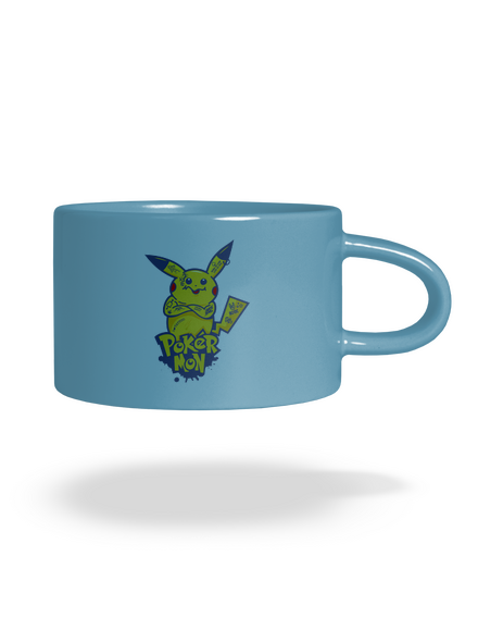 Pokérmon hrnček makronka Blue Macaron