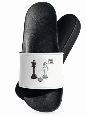 Šach mat šľapky White