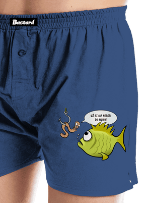 Ryba a dážďovka pánske trenky Blue