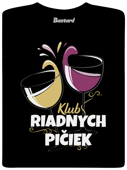 Klub riadnych pičiek pánske tričko Black