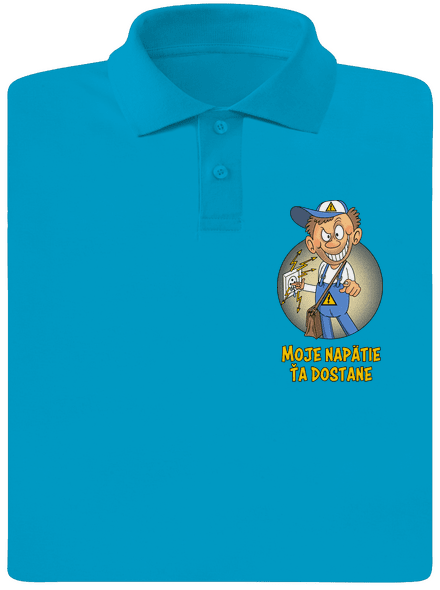 Moje napätie pánska polokošeľa Blue Atol