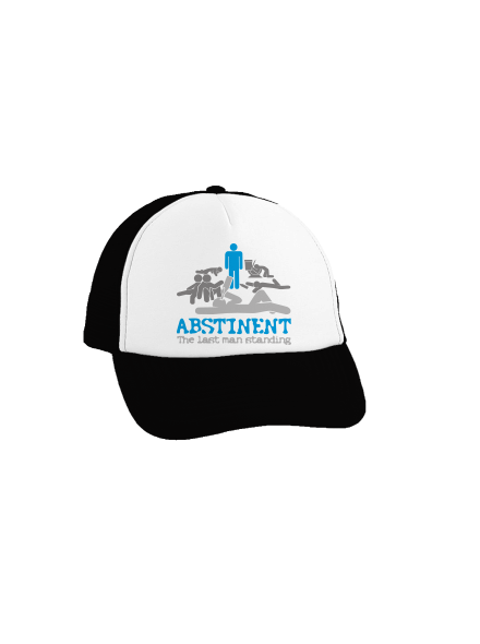 Abstinent šiltovka truckerka Black cap