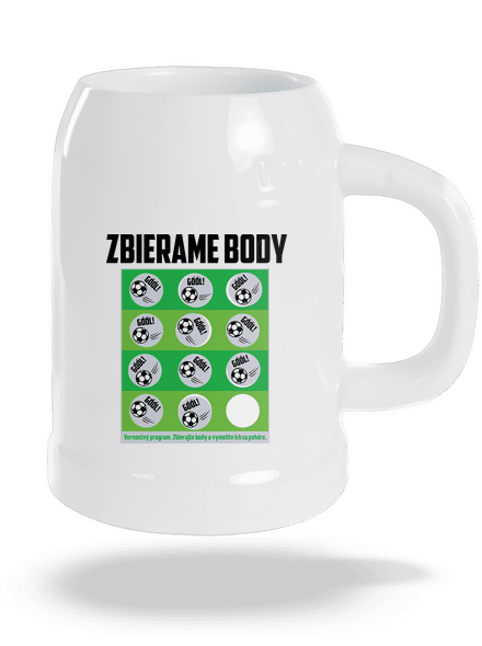 Zbierame body - futbal polliter White