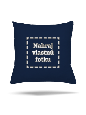Vlastná potlač vankúš Dark Navy