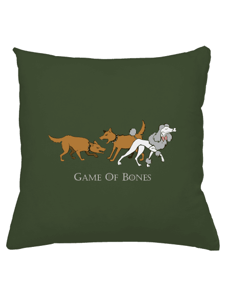 Game of Bones vankúš Olive Green