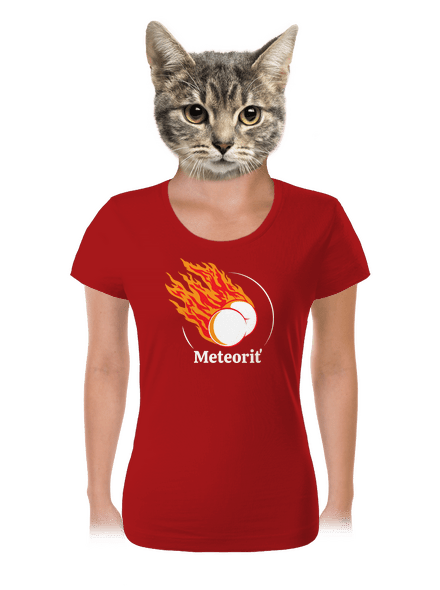 Meteoriť dámske tričko Red Mal