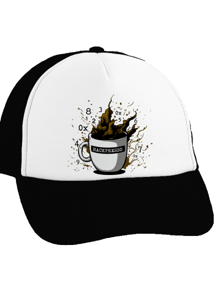 Hackpresso  šiltovka truckerka Black cap