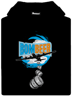 BomBeer dámska mikina klokanka Black