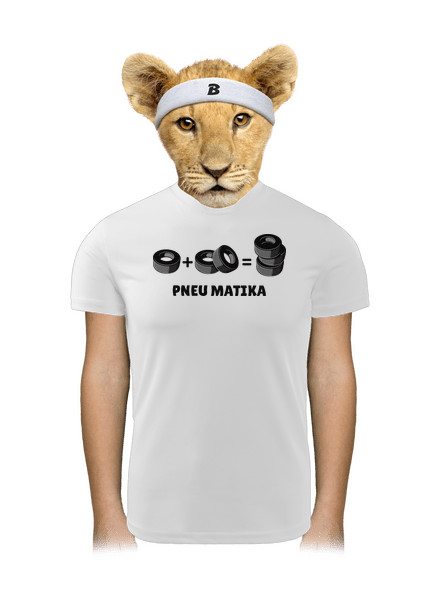 Pneu Matika detské športové tričko White