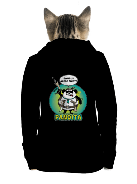 Pandita dámska mikina na zips Black