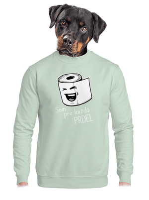 Prdel unisex mikina bez kapucne Blush Mint