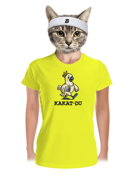Kakat-du dámske športové tričko Neon Yellow