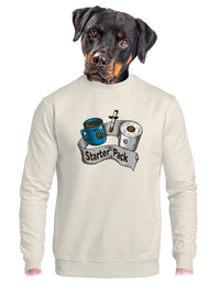 unisex mikina bez kapucne