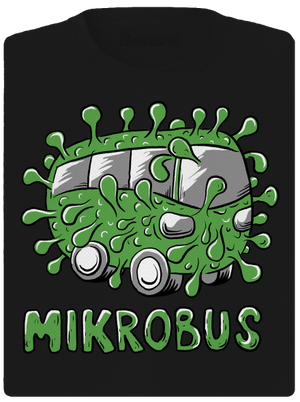 Mikrobus dámske športové tričko Black