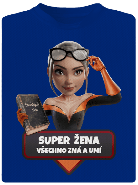 Super mama pánske športové tričko Royal Blue Mal