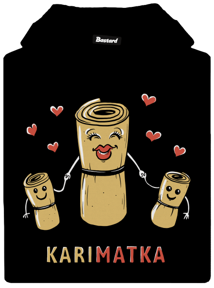 Karimatka pánska mikina klokanka Black