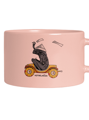 Votrelníček hrnček makronka Pink Macaron