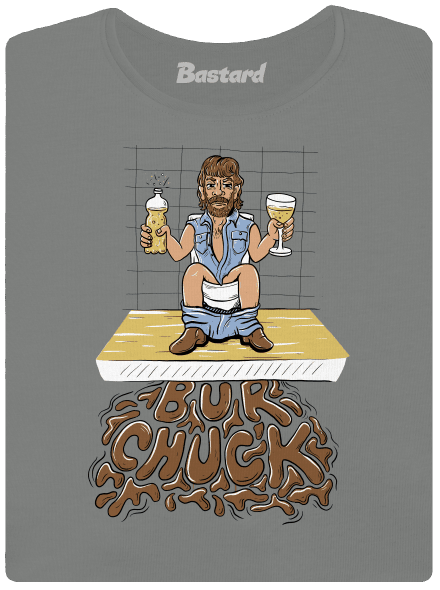 BurChuck dámske tričko Dark Gray Melange