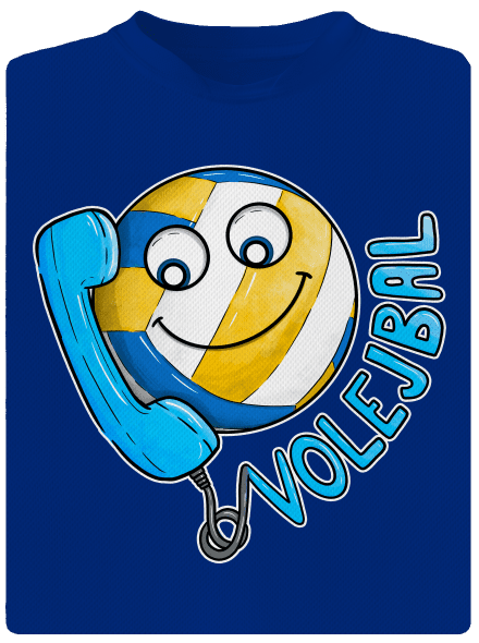 Volejbal pánske športové tričko Royal Blue Mal