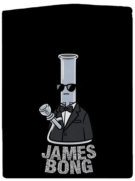 James Bong pánska mikina na zips Black