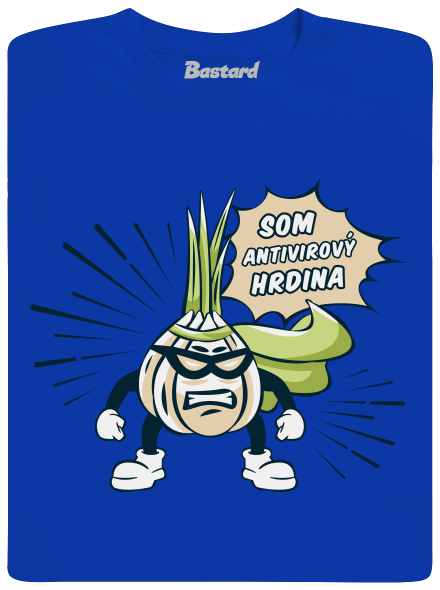 Antivirový hrdina pánske dlhý rukáv Royal Blue