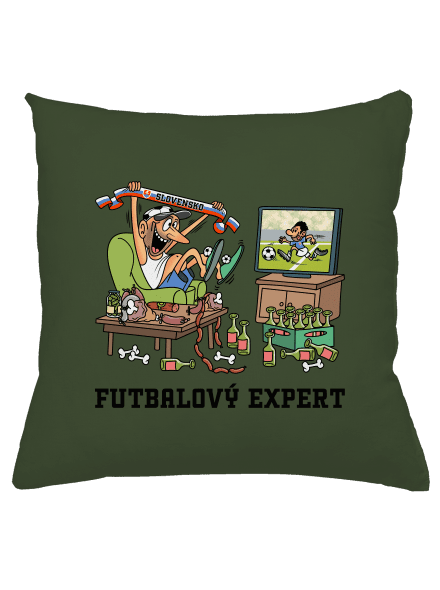 Futbalový expert vankúš Olive Green
